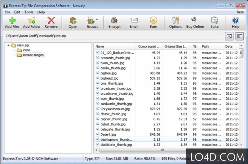 express zip file compression software